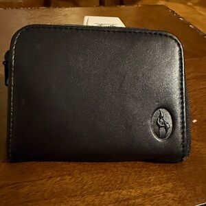 NEW Sova Genuine Leather Credit Card Key Holder With ID Holder Black Vintage?